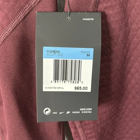 Nike Pro Hyperwarm Training Hoodie Maroon Size M - Picture 6 of 8